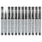 Arteza® Medium Black Disposable Fountain Pens, 12ct.